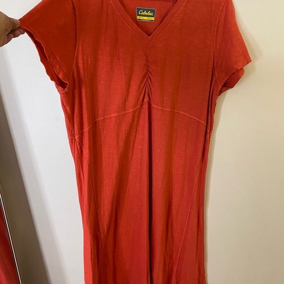 Cabela's Coral V-Neck Dress 2XL 
Cotton - Picture 3 of 9